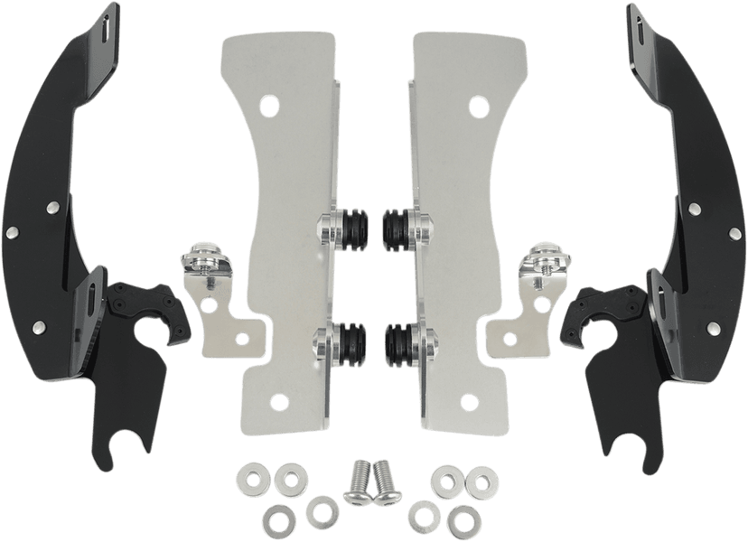 MEMPHIS SHADES 2321-0114 Batwing Trigger Lock Mounting Kit - XV16/17 - Black