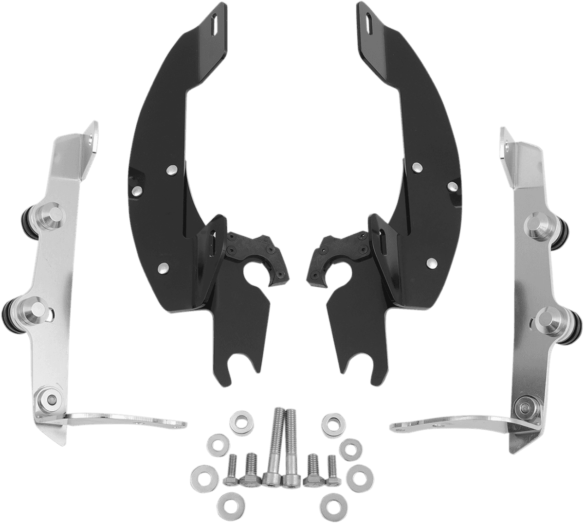 MEMPHIS SHADES 2321-0117 Batwing Trigger Lock Mounting Kit - Aero - Black