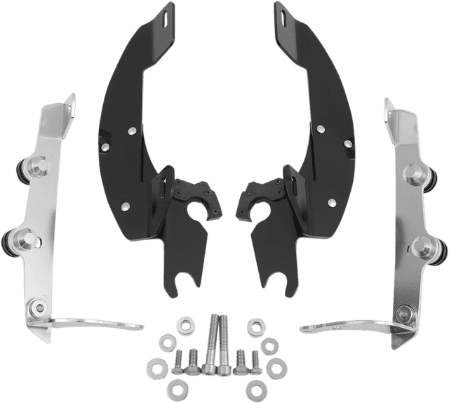 MEMPHIS SHADES 2321-0117 Batwing Trigger Lock Mounting Kit - Aero - Black