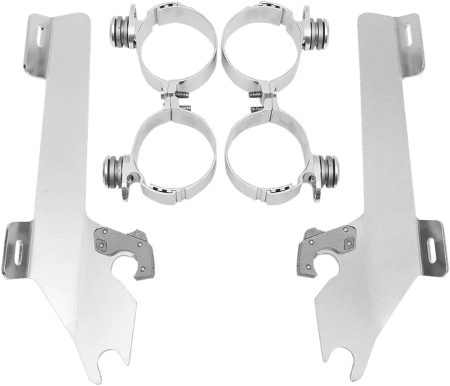 MEMPHIS SHADES 2321-0121 Batwing Trigger Lock Mounting Kit - VTX 1800 - Polished
