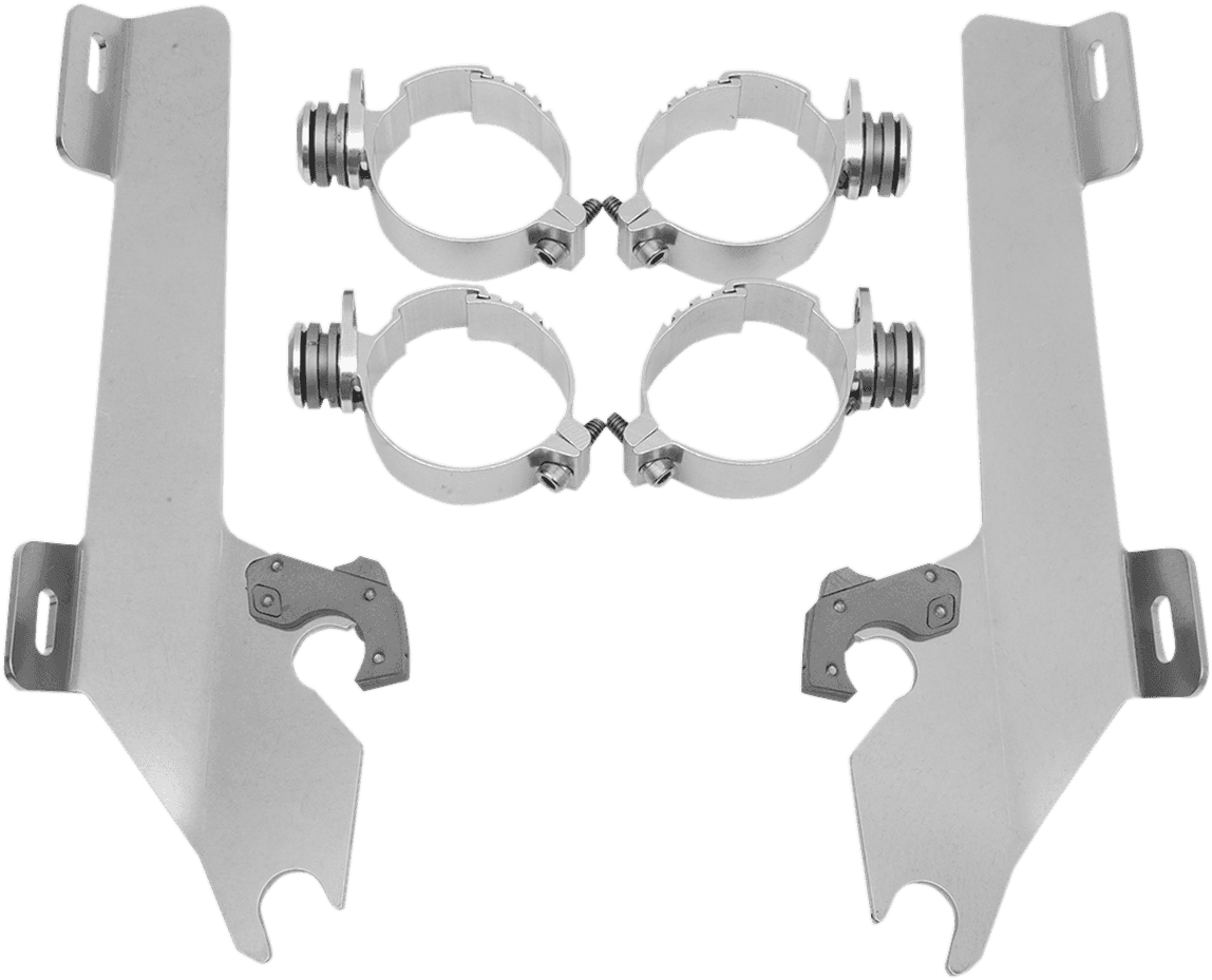MEMPHIS SHADES 2321-0122 Batwing Trigger Lock Mounting Kit - VTX 1800 - Polished