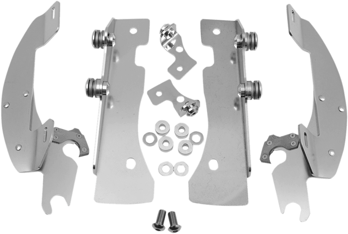 MEMPHIS SHADES 2321-0124 Batwing Trigger Lock Mounting Kit - XV 1600/1700 - Polished