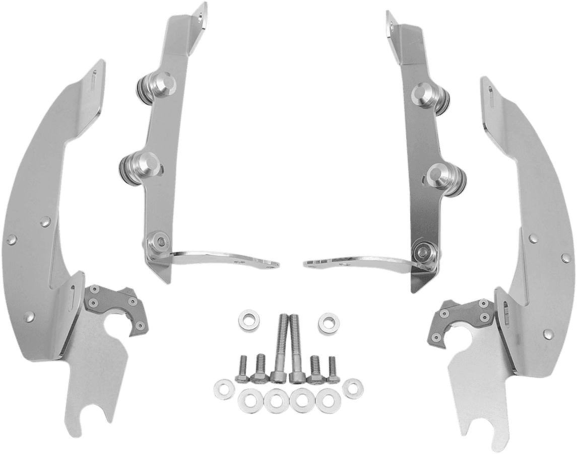 MEMPHIS SHADES 2321-0125 Batwing Trigger Lock Mounting Kit - Aero - Polished