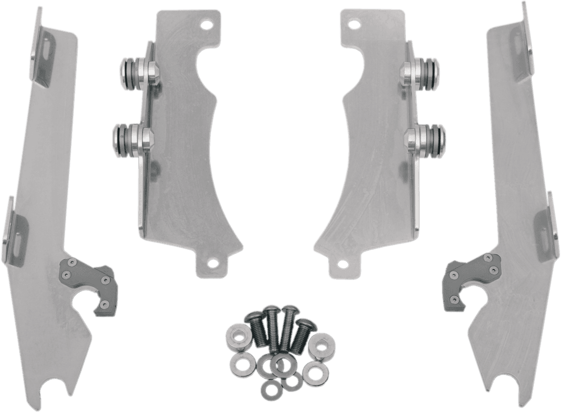 MEMPHIS SHADES 2321-0126 Batwing Trigger Lock Mounting Kit - V Star - Polished