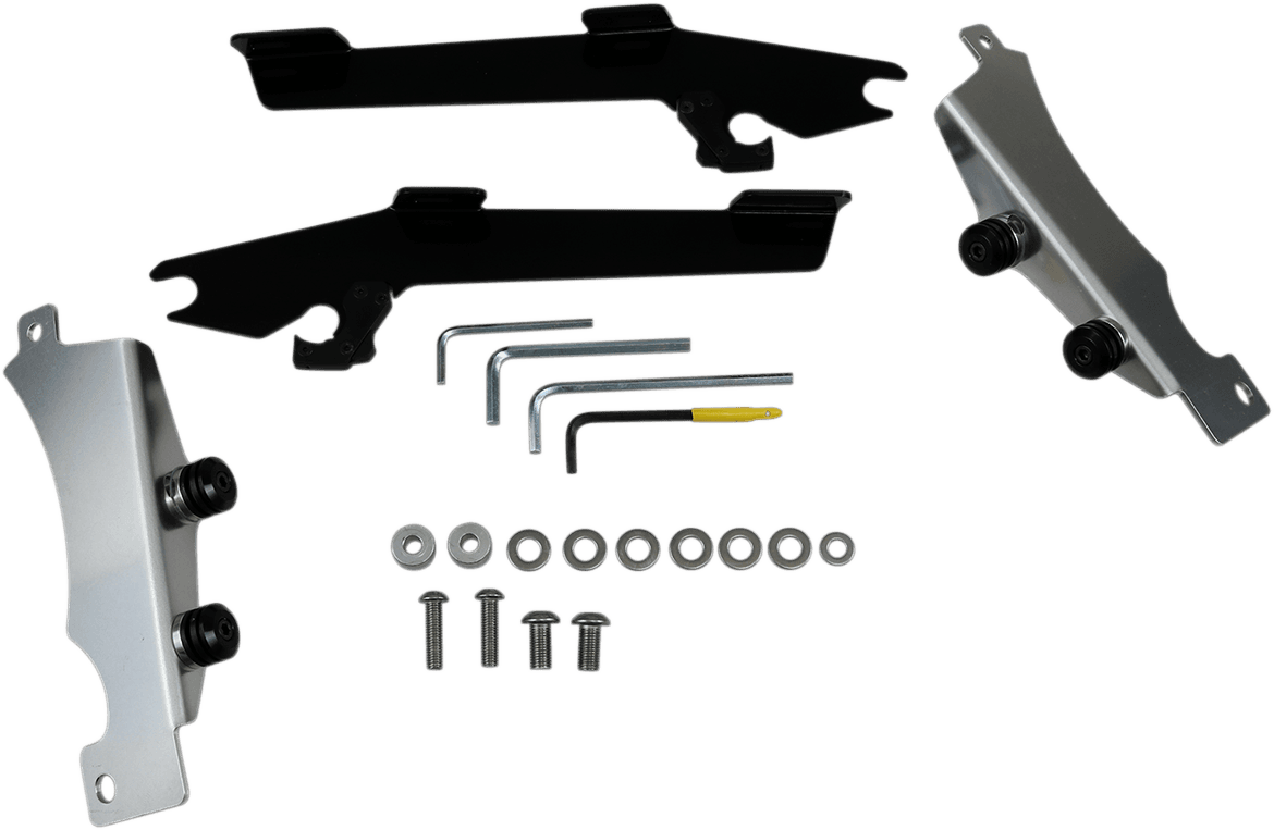MEMPHIS SHADES 2321-0127 Batwing Trigger Lock Mounting Kit - V Star - Black