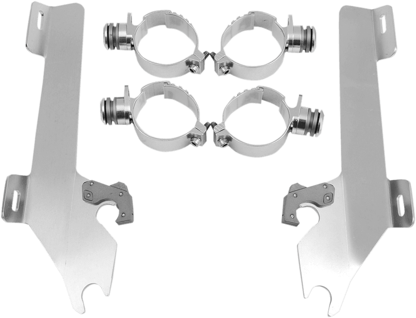 MEMPHIS SHADES 2321-0159 Batwing Trigger Lock Mounting Kit - Kingpin - Polished — image 2 of 2