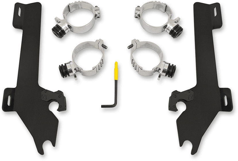 MEMPHIS SHADES 2321-0160 Batwing Trigger Lock Mounting Kit - Kingpin - Black — image 1 of 2