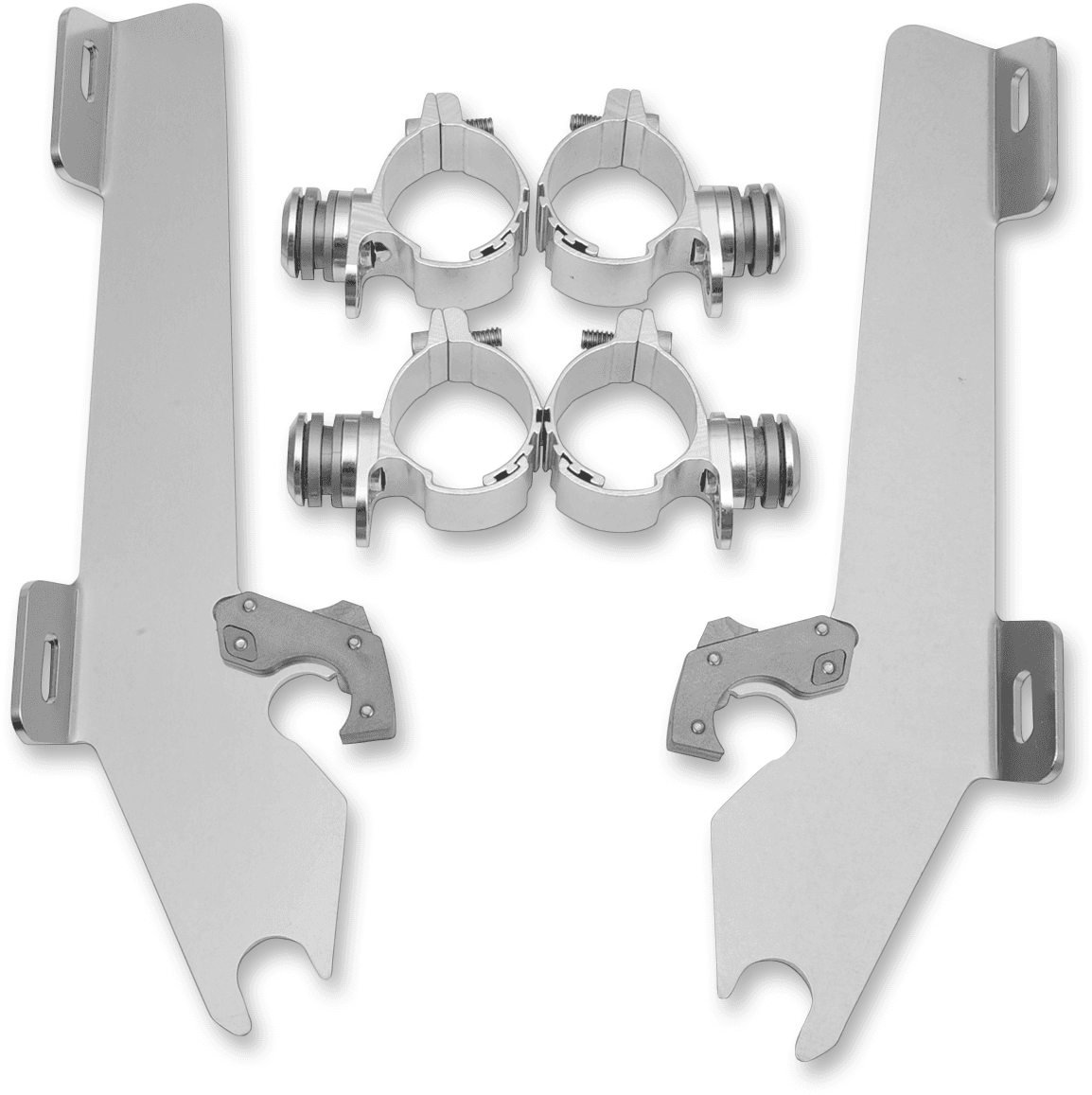 MEMPHIS SHADES 2321-0161 Batwing Trigger Lock Mounting Kit - Vegas - Polished