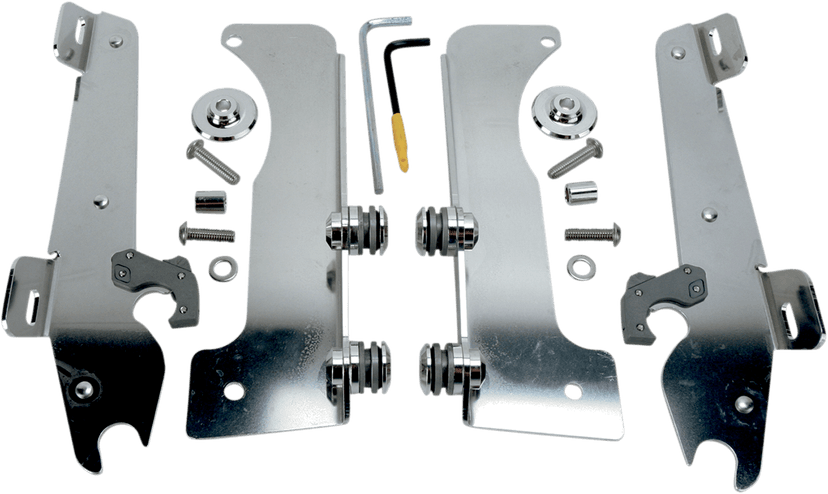 MEMPHIS SHADES 2321-0171 Batwing Trigger Lock Mounting Kit - Stratoliner - Polished