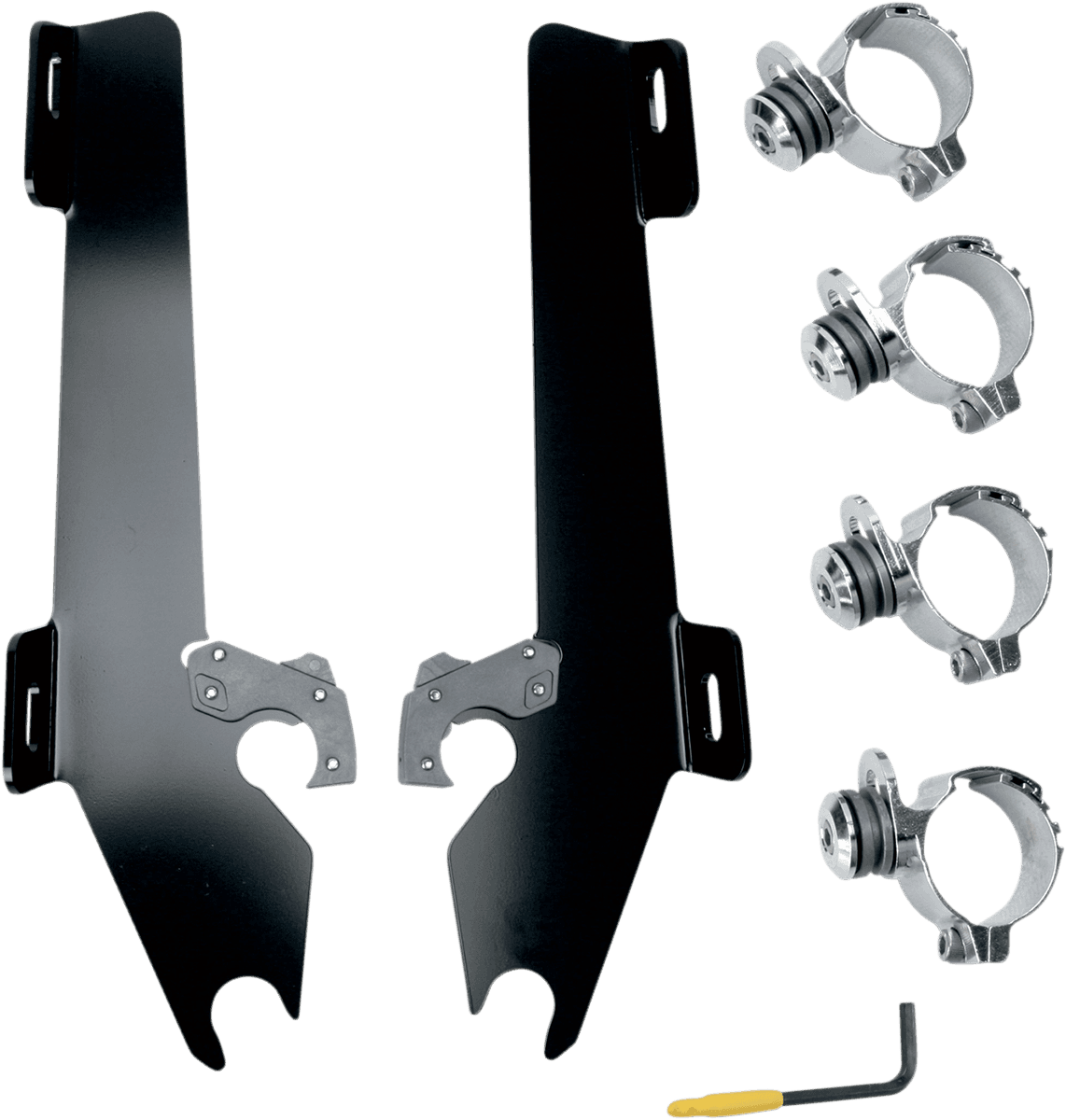 MEMPHIS SHADES 2321-0180 Batwing Trigger Lock Mounting Kit - Stateline/Sabre - Black