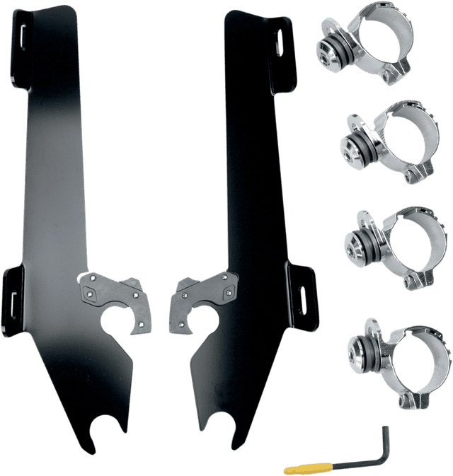MEMPHIS SHADES 2321-0180 Batwing Trigger Lock Mounting Kit - Stateline/Sabre - Black