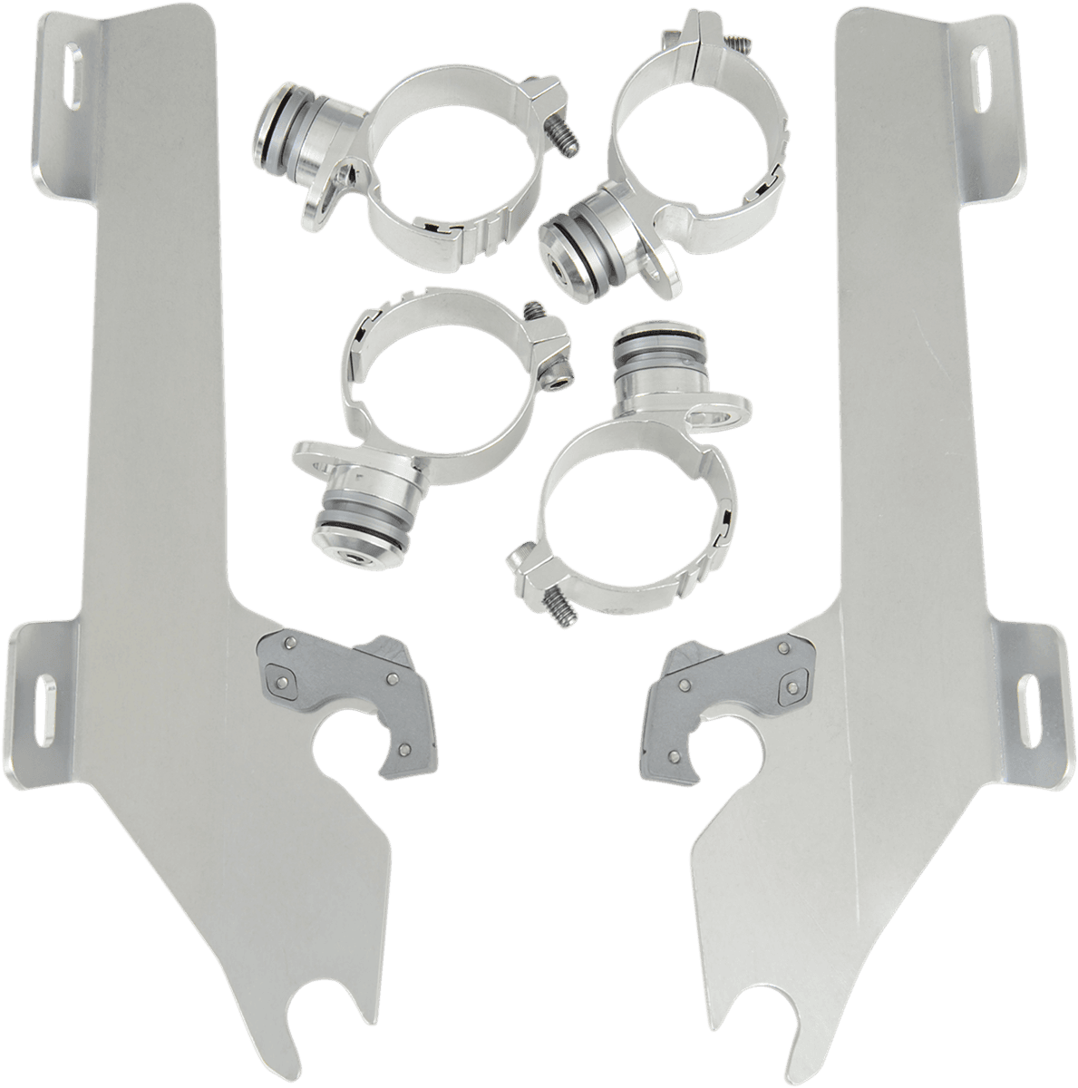 MEMPHIS SHADES 2321-0195 Batwing Trigger Lock Mounting Kit - Raider - Polished