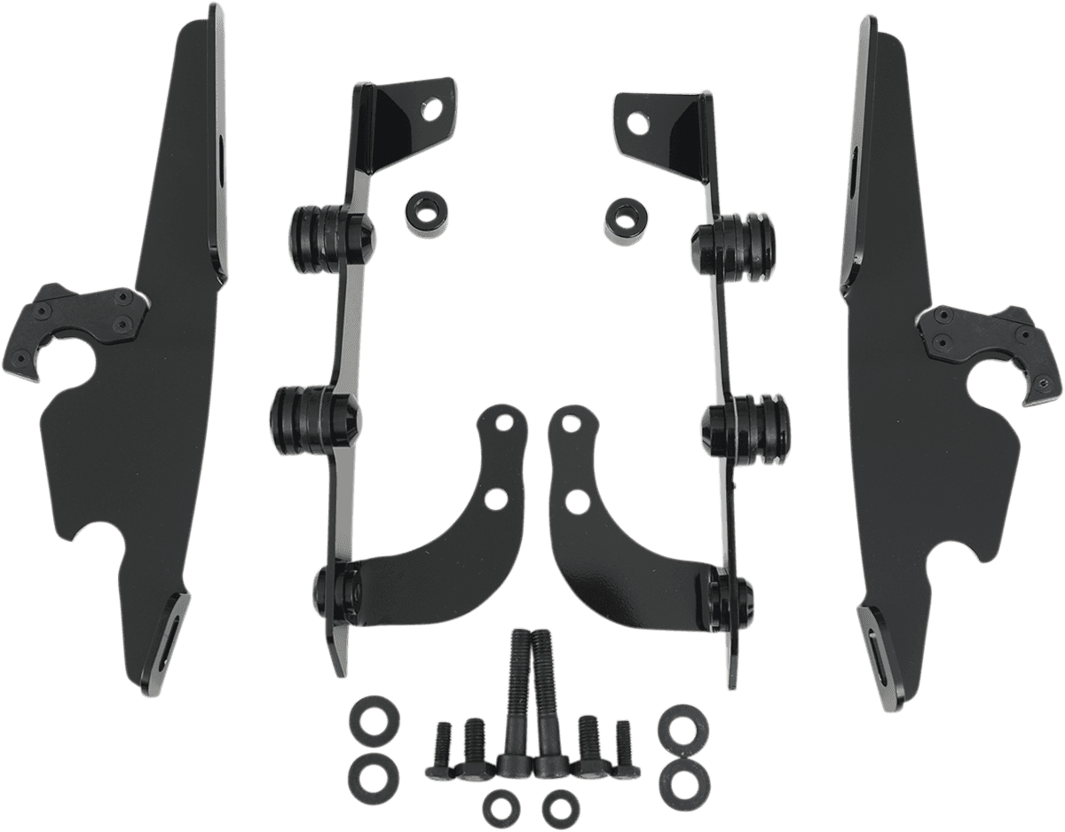MEMPHIS SHADES 2321-0203 Batwing Trigger Lock Mounting Kit - VT 750 Phantom - Black