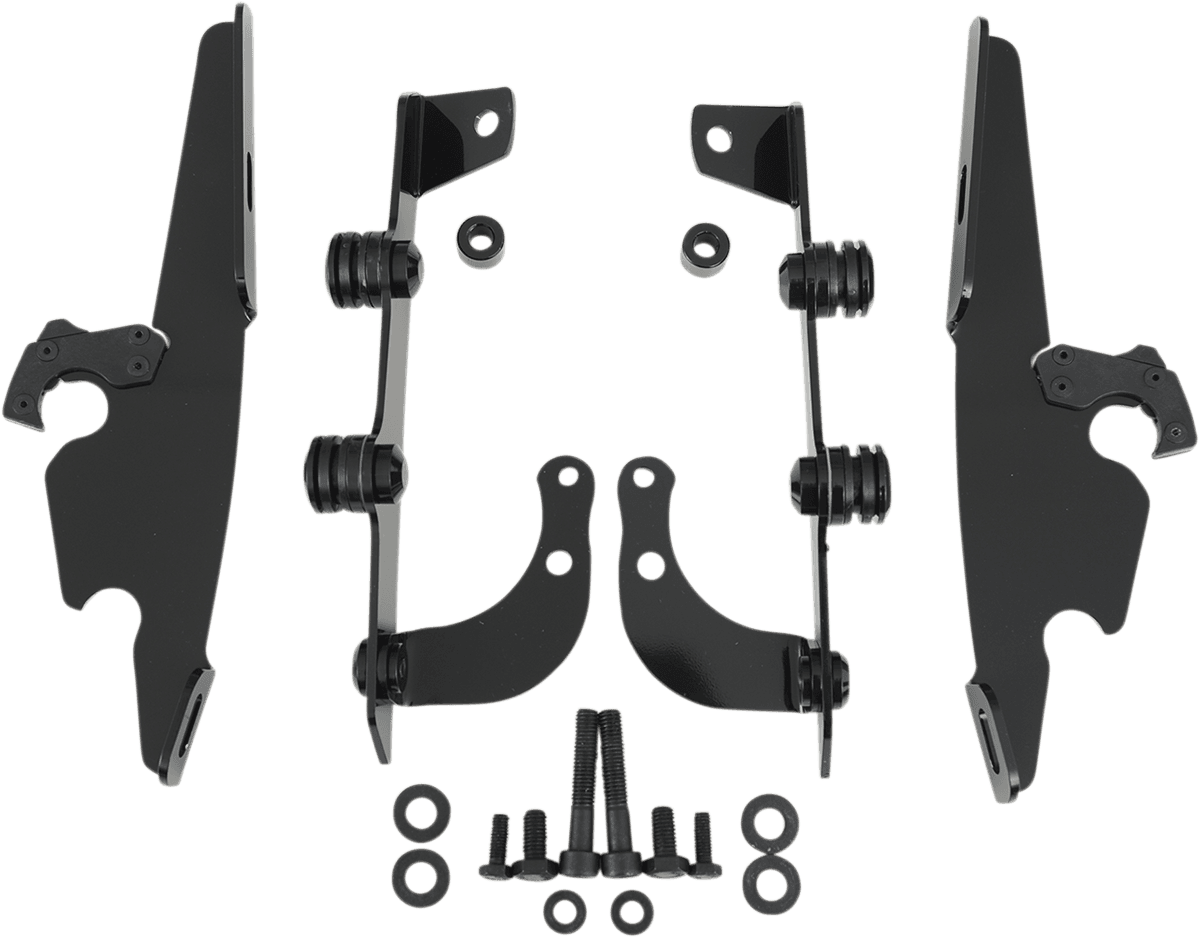 MEMPHIS SHADES 2321-0203 Batwing Trigger Lock Mounting Kit - VT 750 Phantom - Black