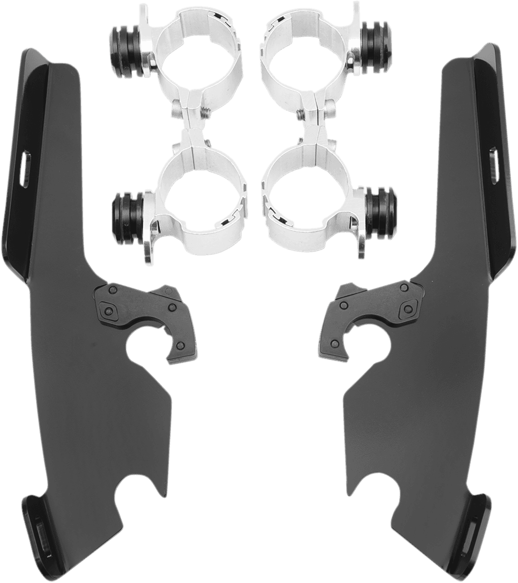 MEMPHIS SHADES 2321-0218 Fats/Slim Trigger Lock Mounting Kit - Sabre/Stateline - Black
