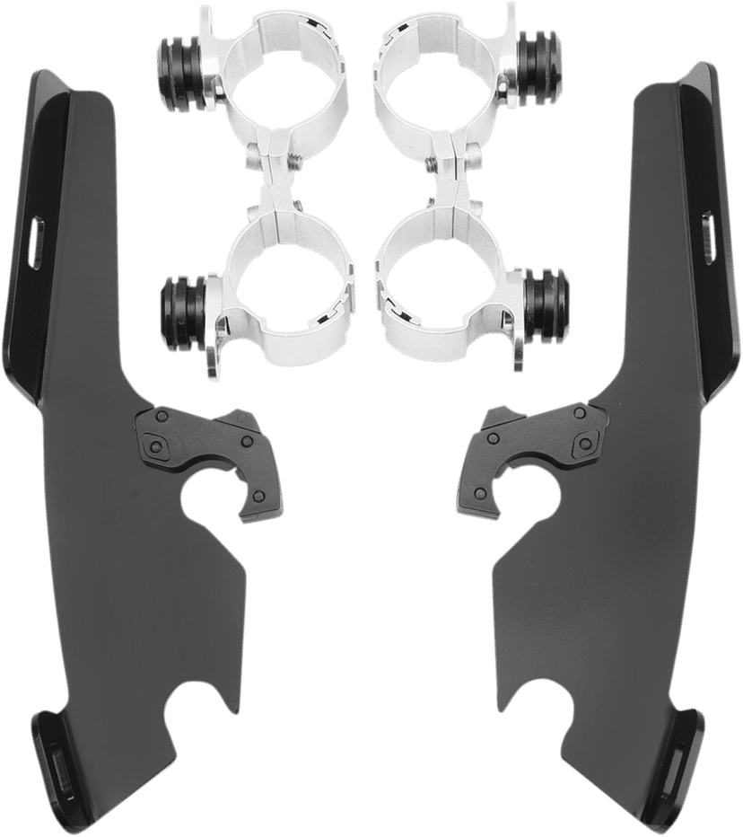 MEMPHIS SHADES 2321-0218 Fats/Slim Trigger Lock Mounting Kit - Sabre/Stateline - Black