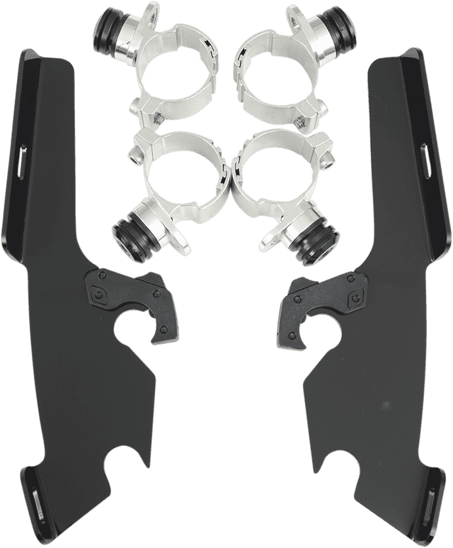 MEMPHIS SHADES 2321-0222 Fats/Slim Trigger Lock Mounting Kit - Kawasaki/Yamaha - Black