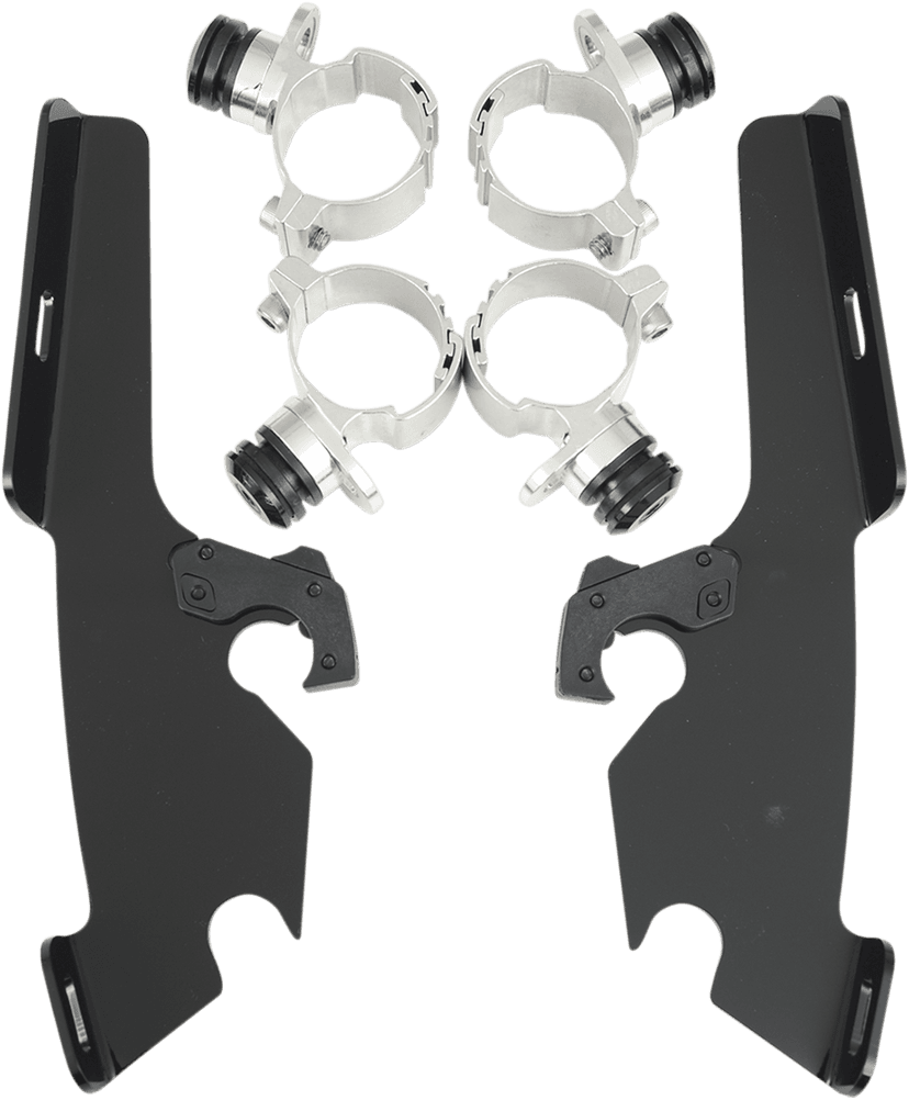 MEMPHIS SHADES 2321-0222 Fats/Slim Trigger Lock Mounting Kit - Kawasaki/Yamaha - Black