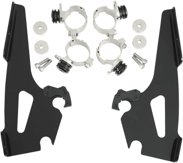 MEMPHIS SHADES 2321-0258 Batwing Trigger Lock Mounting Kit - Narrow - Black