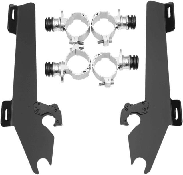 MEMPHIS SHADES 2321-0274 Batwing Trigger Lock Mounting Kit - VT 1300CS - Black