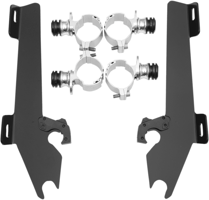 MEMPHIS SHADES 2321-0274 Batwing Trigger Lock Mounting Kit - VT 1300CS - Black