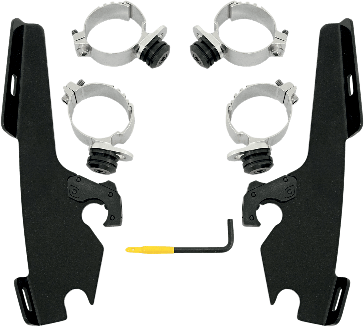 MEMPHIS SHADES 2321-0276 Fats/Slim Trigger Lock Mounting Kit - Fury - Black