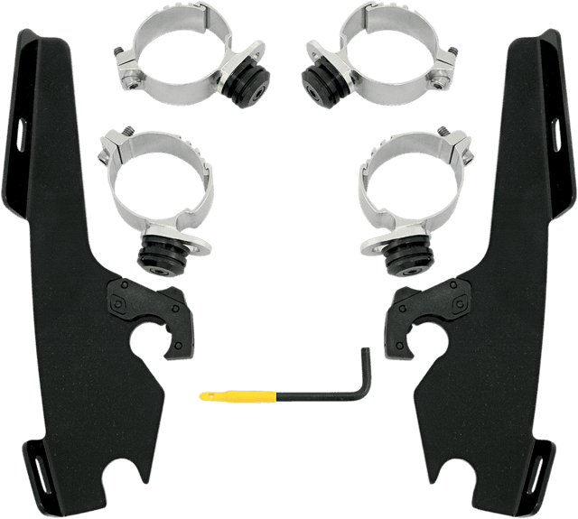 MEMPHIS SHADES 2321-0276 Fats/Slim Trigger Lock Mounting Kit - Fury - Black