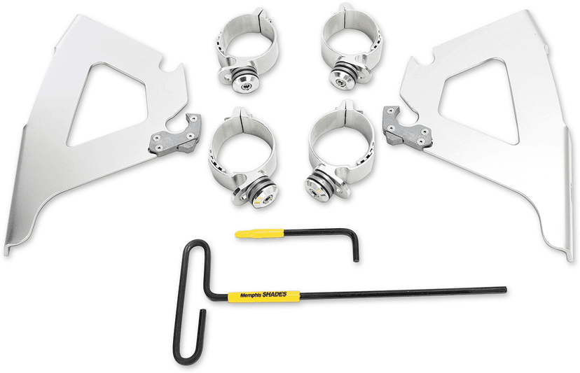 MEMPHIS SHADES 2321-0387 Fats/Slim Trigger Lock Mounting Kit - Hammer - Polished