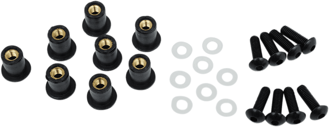 PUIG HI-TECH PARTS 2321-0409 Windscreen Screw Kit - Black