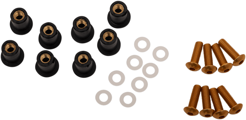 PUIG HI-TECH PARTS 2321-0412 Windscreen Screw Kit - Yellow
