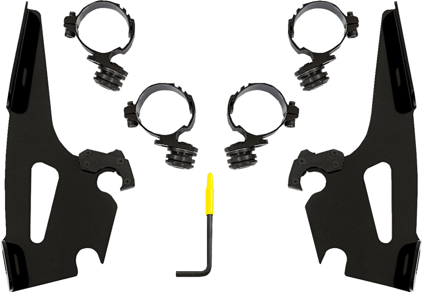 MEMPHIS SHADES 2321-0766 Batwing Mounting Kit - Black - Honda