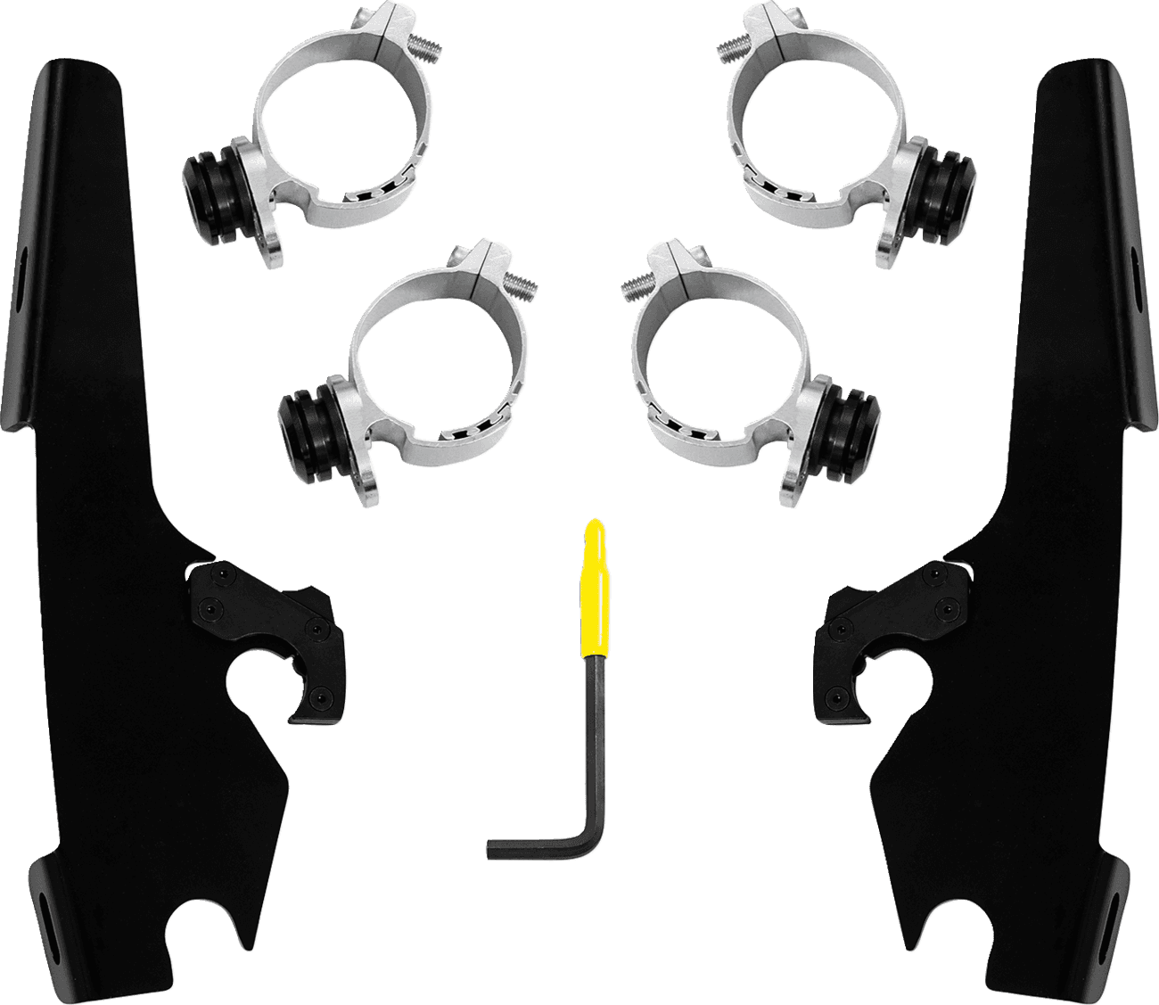 MEMPHIS SHADES 2321-0772 Fats/Slim/Sportshield Mounting Kit - Black - Chief