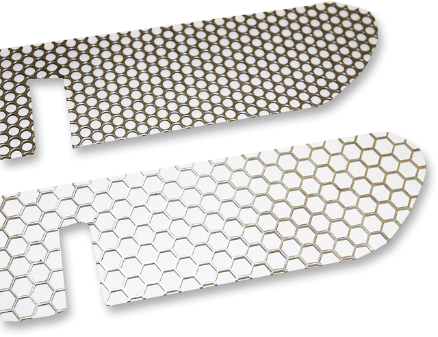 KLOCK WERKS 2330-0121 Fairing Vent Screen - Round - Chrome - FLHT/FLHX — image 3 of 4