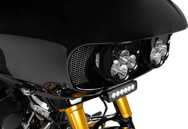 KLOCK WERKS 2330-0145 Fairing Vent Screen - Honeycomb - Chrome - FLTR — image 3 of 4