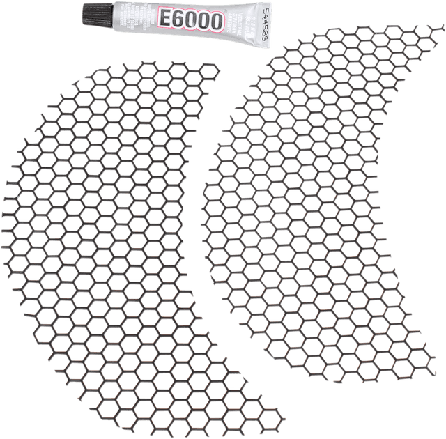KLOCK WERKS 2330-0198 Fairing Vent Screen - Honeycomb - Black - FLTR