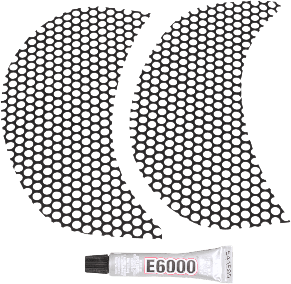 KLOCK WERKS 2330-0199 Fairing Vent Screen - Round - Black - FLTR