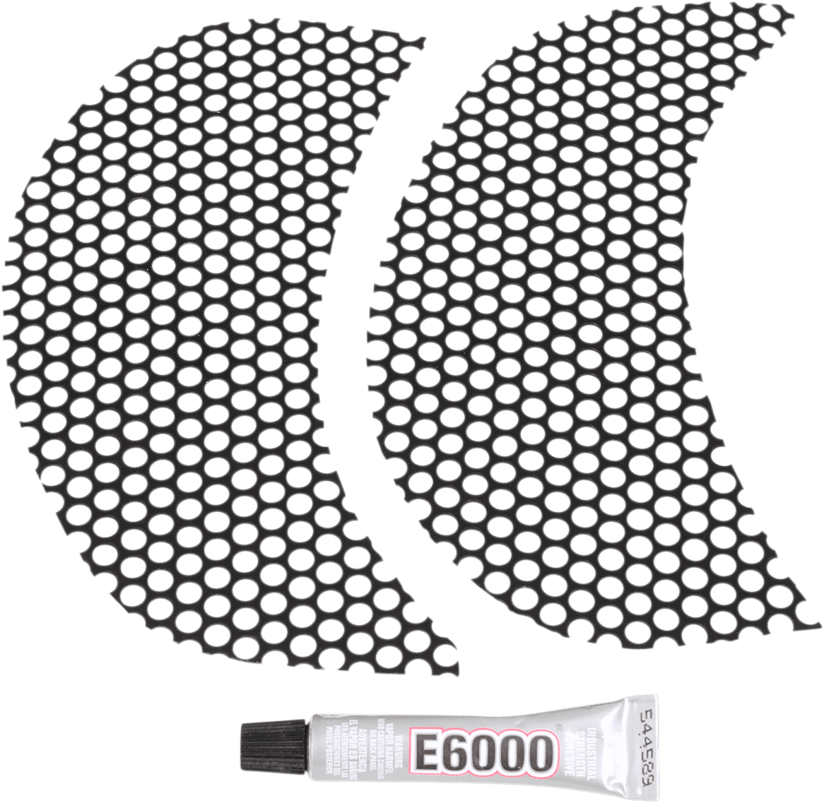 KLOCK WERKS 2330-0199 Fairing Vent Screen - Round - Black - FLTR