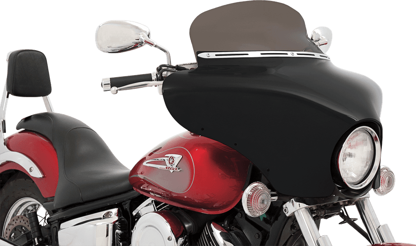MEMPHIS SHADES 2350-0110 Fairing Windshield Trim - Stainless Steel - Polished — image 2 of 2