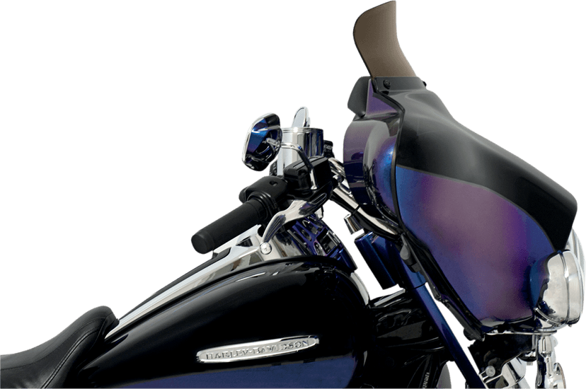 MEMPHIS SHADES 2350-0173 Spoiler Windshield - 5" - Smoke - FLH — image 2 of 2