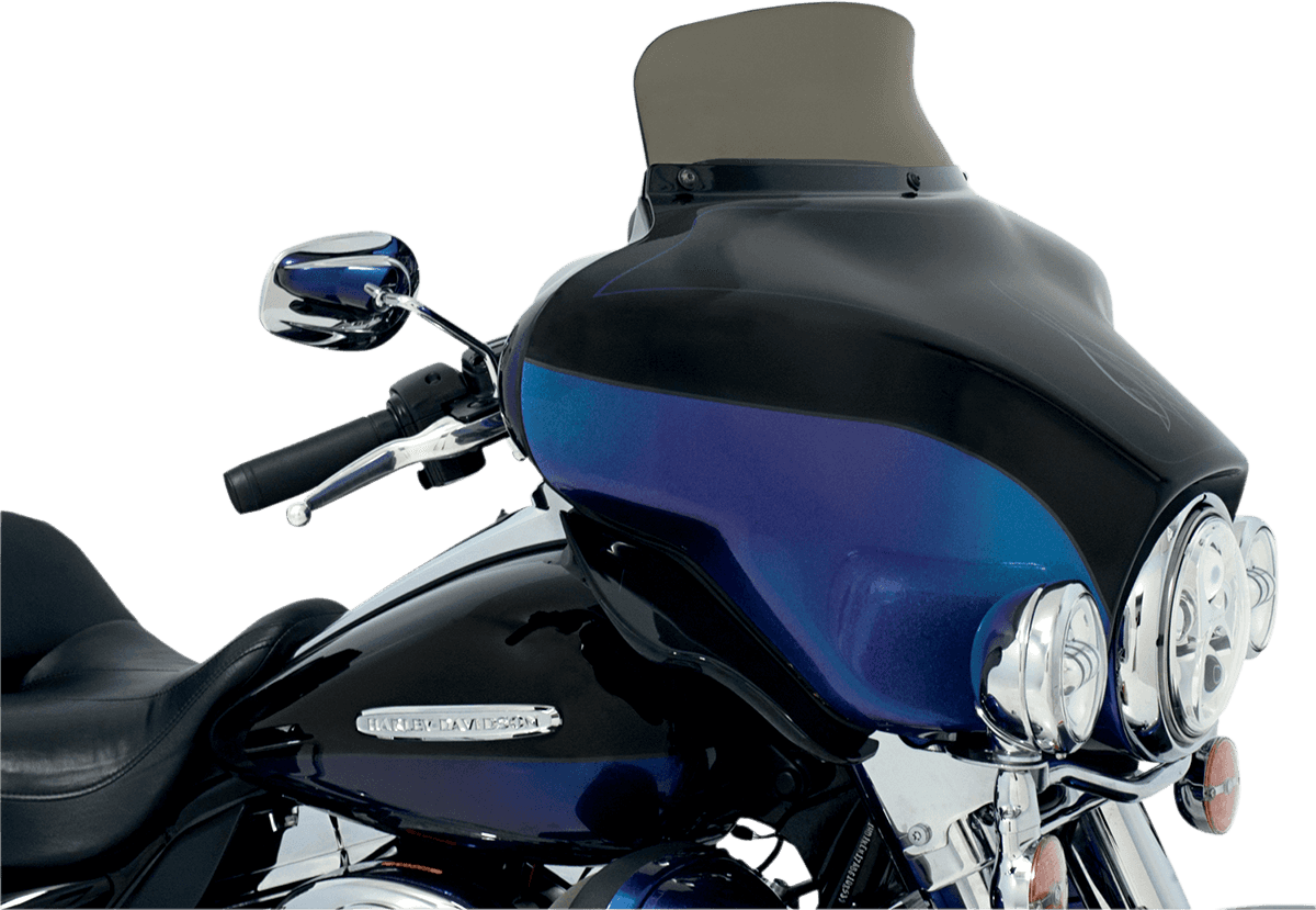 MEMPHIS SHADES 2350-0173 Spoiler Windshield - 5" - Smoke - FLH