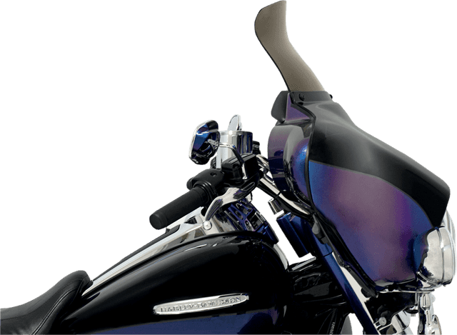 MEMPHIS SHADES 2350-0179 Spoiler Windshield - 9" - Smoke - FLH — image 2 of 2