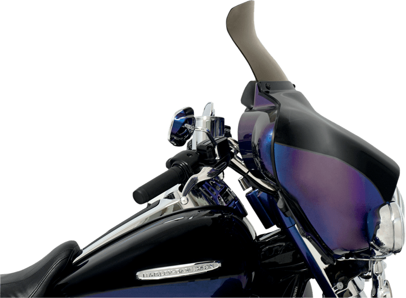 MEMPHIS SHADES 2350-0179 Spoiler Windshield - 9" - Smoke - FLH — image 2 of 2