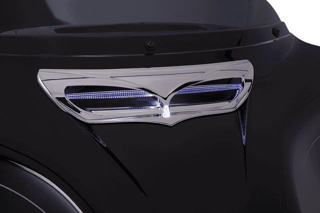 CIRO 2350-0342 LED Vent Trim - Chrome - FLH/FLHT/FLHX — image 2 of 2