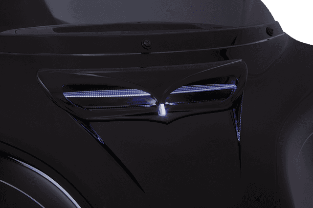 CIRO 2350-0344 LED Vent Trim - Black - FLH/FLHT/FLHX — image 2 of 2