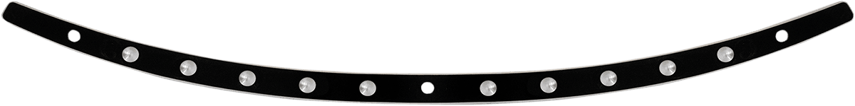 MEMPHIS SHADES 2350-0360 Windshield Trim - Black - Dish - '96-'13 FLH