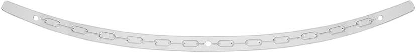 MEMPHIS SHADES 2350-0361 Windshield Trim - Polished - Chain - 96-'13 FLH