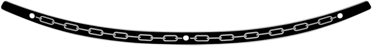 MEMPHIS SHADES 2350-0362 Windshield Trim - Black - Chain - '96-'13 FLH