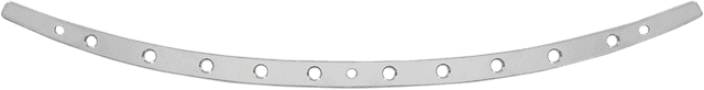 MEMPHIS SHADES 2350-0378 Windshield Trim - Polished - Holes - FLH