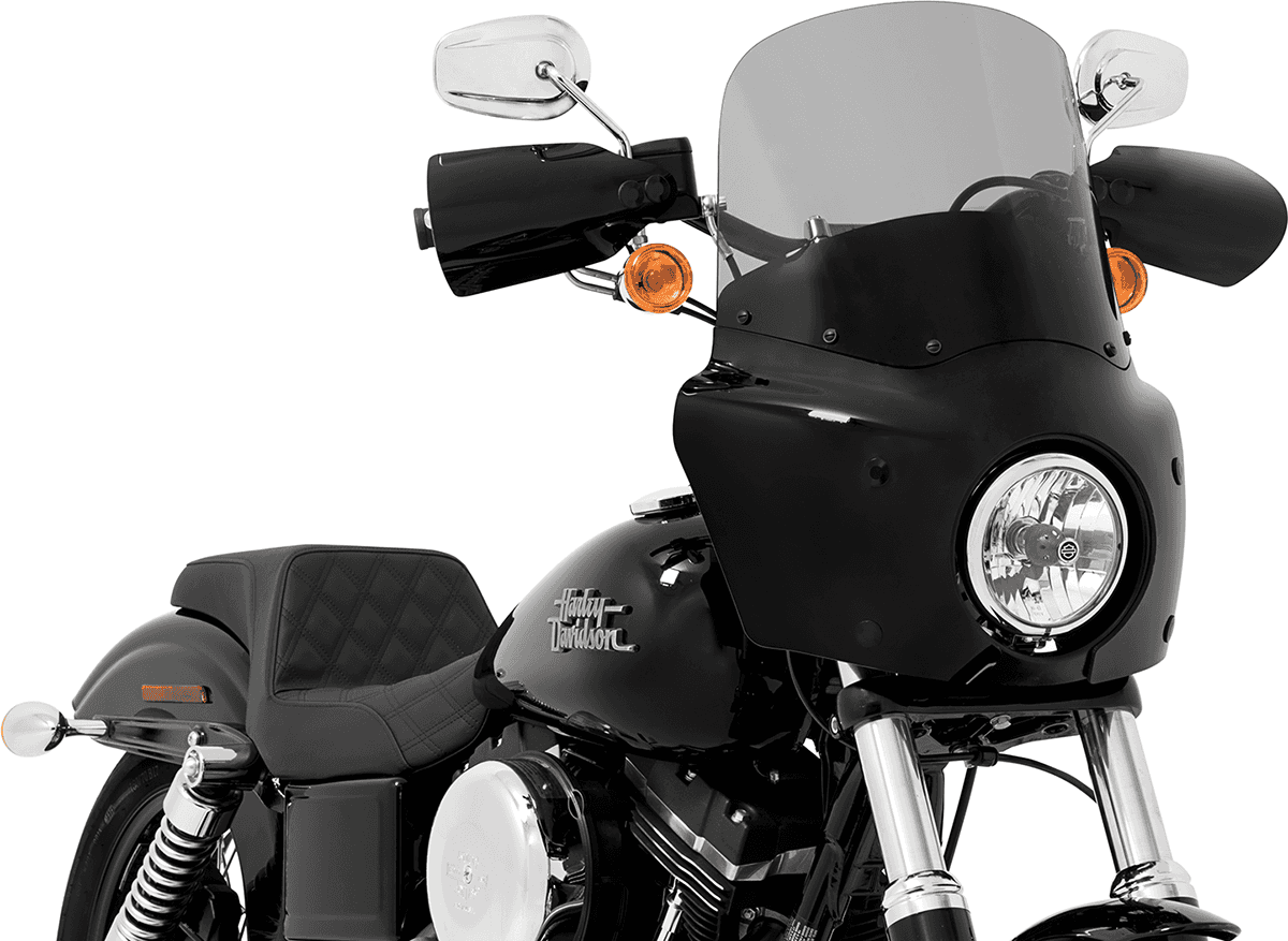MEMPHIS SHADES 2350-0449 Road Warrior Windshield - Black Smoke - 13"