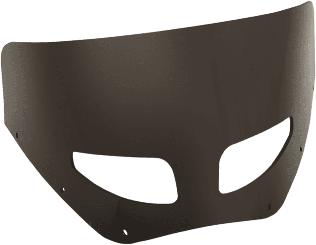 MEMPHIS SHADES 2350-0458 Road Warrior Windshield - Vented - Dark Black Smoke - 9"